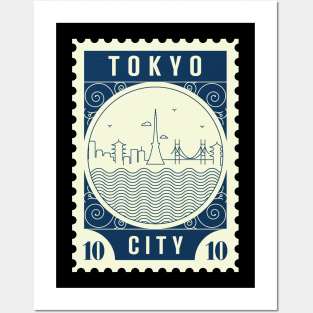 Tokyo Stamp Design Posters and Art